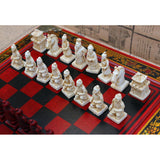 Maxbell High-end Vintage Chinese Terracotta Warriors Chess Board Games Set Gift for Friends Family - Aladdin Shoppers