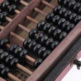 Maxbell Maxbell 13 Rows Vintage Chinese Wooden Bead Arithmetic Abacus with Box Ancient Calculator Counting Collection