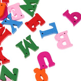 Maxbell Maxbell 100 Pack DIY Wooden Alphabet Letters Wood Crafts for Children Kids Educational Toys