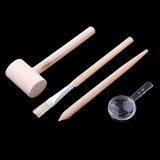 Maxbell Maxbell 1 Set Natural Stone Dig Out Unearth Discover Toy with Digging Tools Brush Magnifying Glass