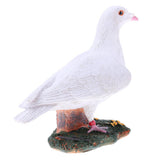 Maxbell 3Pcs Animal Garden Sculpture Resin Dove Home Craft Ornament Dove Decor