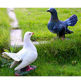 Maxbell 3Pcs Animal Garden Sculpture Resin Dove Home Craft Ornament Dove Decor