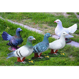 Maxbell 3Pcs Animal Garden Sculpture Resin Dove Home Craft Ornament Dove Decor