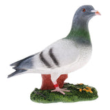 Maxbell 3Pcs Animal Garden Sculpture Resin Dove Home Craft Ornament Dove Decor