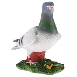 Maxbell 3Pcs Animal Garden Sculpture Resin Dove Home Craft Ornament Dove Decor