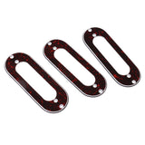 Maxbell 3Pieces Pickup Frame Mounting Ring+2Pieces Humbucker Pickup Cover for Guitar