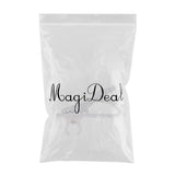 Maxbell 1Pc White 6mm Microphone Lapel Tie Clip Ring for Lapel Lavalier Mic Replacement - Aladdin Shoppers