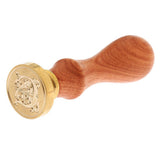 Maxbell Retro Sealing Wax Classic Initial Wax Seal Stamp Wooden Alphabet Letter C - Aladdin Shoppers