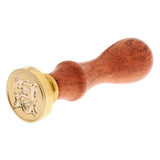 Maxbell Retro Sealing Wax Classic Initial Wax Seal Stamp Wooden Alphabet Letter F - Aladdin Shoppers