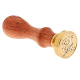 Maxbell Retro Sealing Wax Classic Initial Wax Seal Stamp Wooden Alphabet Letter F - Aladdin Shoppers
