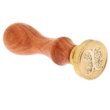 Maxbell Retro Sealing Wax Classic Initial Wax Seal Stamp Wooden Alphabet Letter I - Aladdin Shoppers