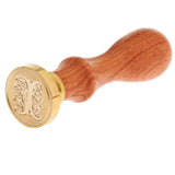 Maxbell Retro Sealing Wax Classic Initial Wax Seal Stamp Wooden Alphabet Letter I - Aladdin Shoppers