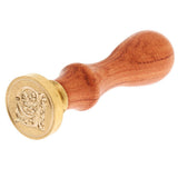 Maxbell Retro Sealing Wax Classic Initial Wax Seal Stamp Wooden Alphabet Letter P - Aladdin Shoppers