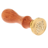 Maxbell Retro Sealing Wax Classic Initial Wax Seal Stamp Wooden Alphabet Letter P - Aladdin Shoppers