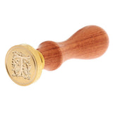 Maxbell Retro Sealing Wax Classic Initial Wax Seal Stamp Wooden Alphabet Letter T - Aladdin Shoppers