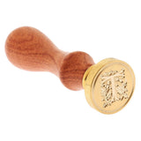 Maxbell Retro Sealing Wax Classic Initial Wax Seal Stamp Wooden Alphabet Letter T - Aladdin Shoppers