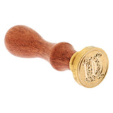 Maxbell Retro Sealing Wax Classic Initial Wax Seal Stamp Wooden Alphabet Letter W - Aladdin Shoppers