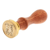 Maxbell Retro Sealing Wax Classic Initial Wax Seal Stamp Wooden Alphabet Letter W - Aladdin Shoppers