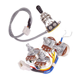 Maxbell Guitar Circuit Wiring Kit Tone Volume Control A500K B500K Pots Switch For LP - Aladdin Shoppers