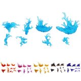 Maxbell 2 Pieces DIY Burning Flame Effect Action Figure Display Stand for