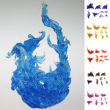 Maxbell 2 Pieces DIY Burning Flame Effect Action Figure Display Stand for