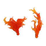 Maxbell 2 Pieces DIY Burning Flame Effect Action Figure Display Stand for