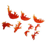 Maxbell 2 Pieces DIY Burning Flame Effect Action Figure Display Stand for