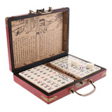 Maxbell Chinese Antique Mahjong Board Game 144 Mahjong in 23x16.2x4.5cm Wooden Box - Aladdin Shoppers