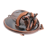 Maxbell 2 Pieces Puzzle Classic Metal Brain Teaser IQ Test Toy for Adults Children