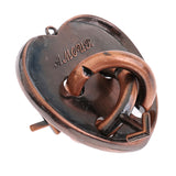 Maxbell 2 Pieces Puzzle Classic Metal Brain Teaser IQ Test Toy for Adults Children