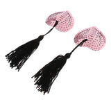 Maxbell Nipple Cover Sticker Sexy Toys Women Sequin Tassel Breast Bra Pasty Pink - Aladdin Shoppers