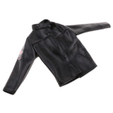 Maxbell 1/6 Scale PU Leather Male Jacket Coat Clothes with Female Briefs