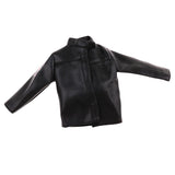 Maxbell 1/6 Scale PU Leather Male Jacket Coat Clothes with Female Briefs