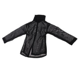 5x1/6 Scale Woman's Shirt Blouse for 12" Female Doll Figures Accessories Black