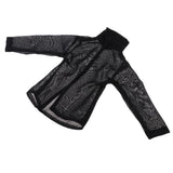 5x1/6 Scale Woman's Shirt Blouse for 12" Female Doll Figures Accessories Black