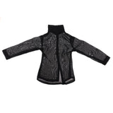 5x1/6 Scale Woman's Shirt Blouse for 12" Female Doll Figures Accessories Black