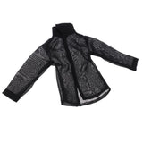 5x1/6 Scale Woman's Shirt Blouse for 12" Female Doll Figures Accessories Black
