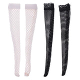 Maxbell 1/6 Scale Knee High Mesh Socks Fishnet Stockings for 12" Female Figure Black - Aladdin Shoppers