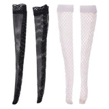 Maxbell 1/6 Scale Knee High Mesh Socks Fishnet Stockings for 12" Female Figure Black - Aladdin Shoppers