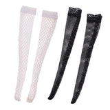Maxbell 1/6 Scale Knee High Mesh Socks Fishnet Stockings for 12" Female Figure Black - Aladdin Shoppers