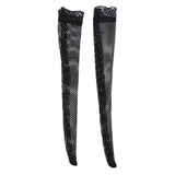 Maxbell 1/6 Scale Knee High Mesh Socks Fishnet Stockings for 12" Female Figure Black - Aladdin Shoppers