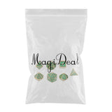Maxbell Alloy Polyhedral Dice D4-D20 Dies for MTG TRPG DND Toys - Golden Dark Green
