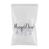 Maxbell 10Pieces Wooden Dice D6 Six Sided Dotted Dice for Dungeons and Dragons White - Aladdin Shoppers