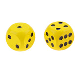 Maxbell 6x10x Wooden Dice D6 Six Sided Dotted Dice for Dungeons and Dragons Yellow