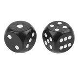 Maxbell 10Pieces Wooden Dice D6 Six Sided Dotted Dice for Dungeons and Dragons Black - Aladdin Shoppers