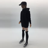 Maxbell 1/6 Female Hoodie Sweatshirt+Stockings+Sneaker for 12'' Phicen Action Figure