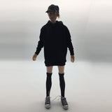 Maxbell 1/6 Female Hoodie Sweatshirt+Stockings+Sneaker for 12'' Phicen Action Figure