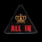 Maxbell Acrylic All-in Poker Dealer Chip Card Protector Bounty Tournament Coin Gifts