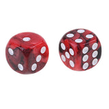 Maxbell Maxbell 10x Six Sided D6 Dice Dotted For Dungeons and Dragons MTG Prop Toy Red Black