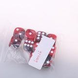 Maxbell 10x Six Sided D6 Dice Dotted For Dungeons and Dragons MTG Prop Toy Red Black - Aladdin Shoppers